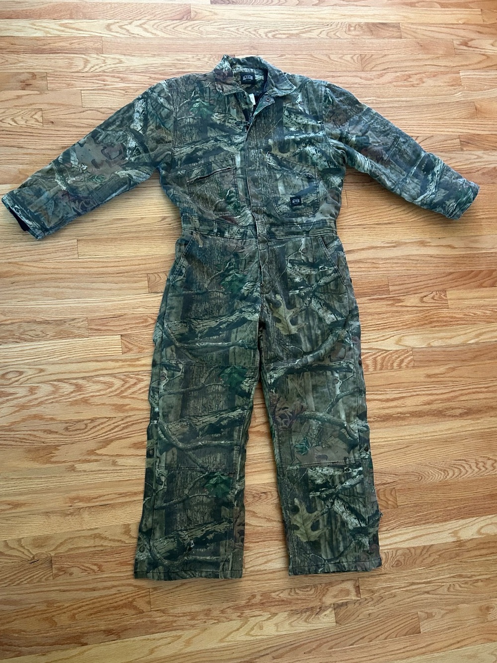 Camouflage Insulated Coverall Jumpsuit - Green Camo